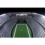 West Virginia Milan Puskar Stadium Lighted End Table